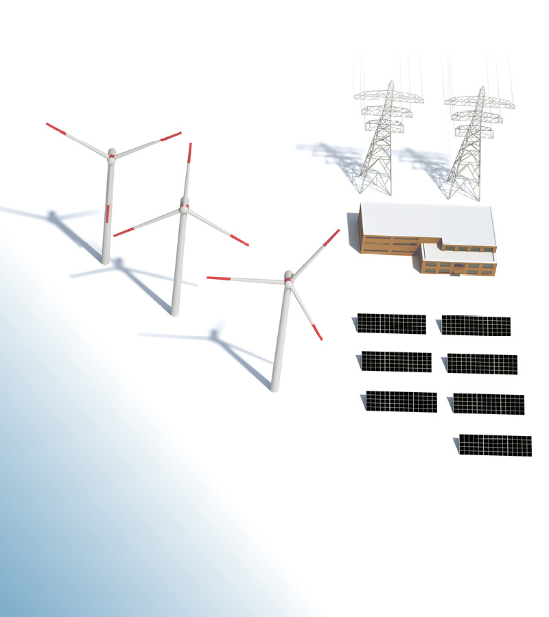Solar- & Windpark