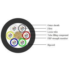 Minikabel A-DQ(ZN)2Y 4x12 E9/125 G657.A1 