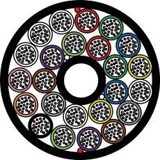 Minikabel A-DQ4Y 24x24 E9/125 G657.A1 