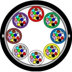 Minikabel A-DQ(ZN)2Y 6x12 E9/125 G.657.A1 OXG 