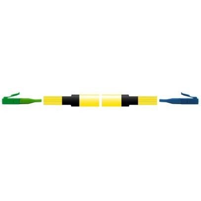 Breakoutkabel-SM12-LC/APC-LC/UPC-015-RM